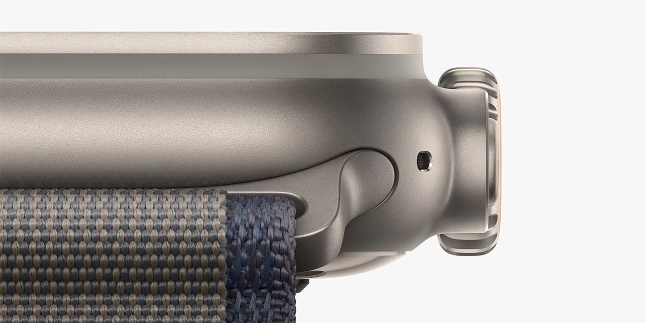 Would a sleeker Apple Watch design justify losing band compatibility? | Close-up of the current attachment system